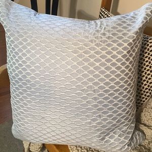 J. Queen New York Euro Liana Sham, Soft Ice Blue & White, 26”x 26” (NWT)